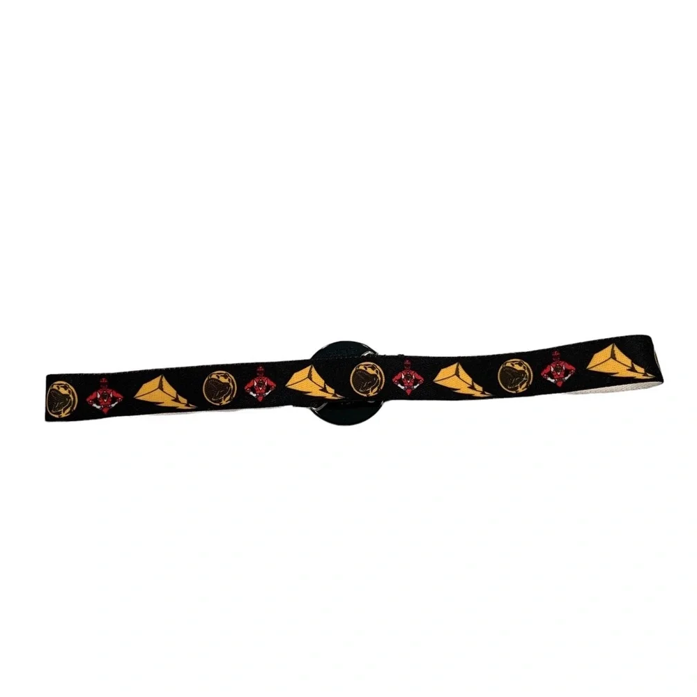 Vintage Mighty Morphin Power Rangers Red Ranger Jason Kids 1994 Elastic Belt
